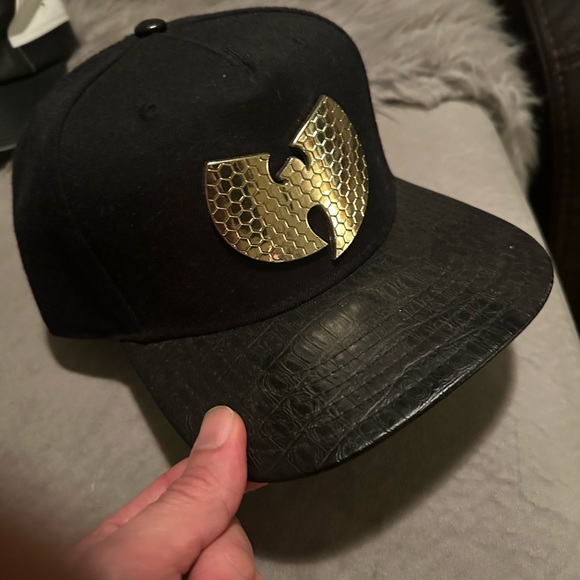 Wu tang 2018 Bio World leather croc brim adjustable hat - Picture 6 of 7